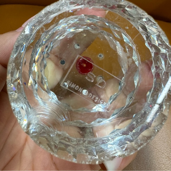 1980 Simon Design Crystal Cupcake Paperweight Vintage - Picture 9 of 13